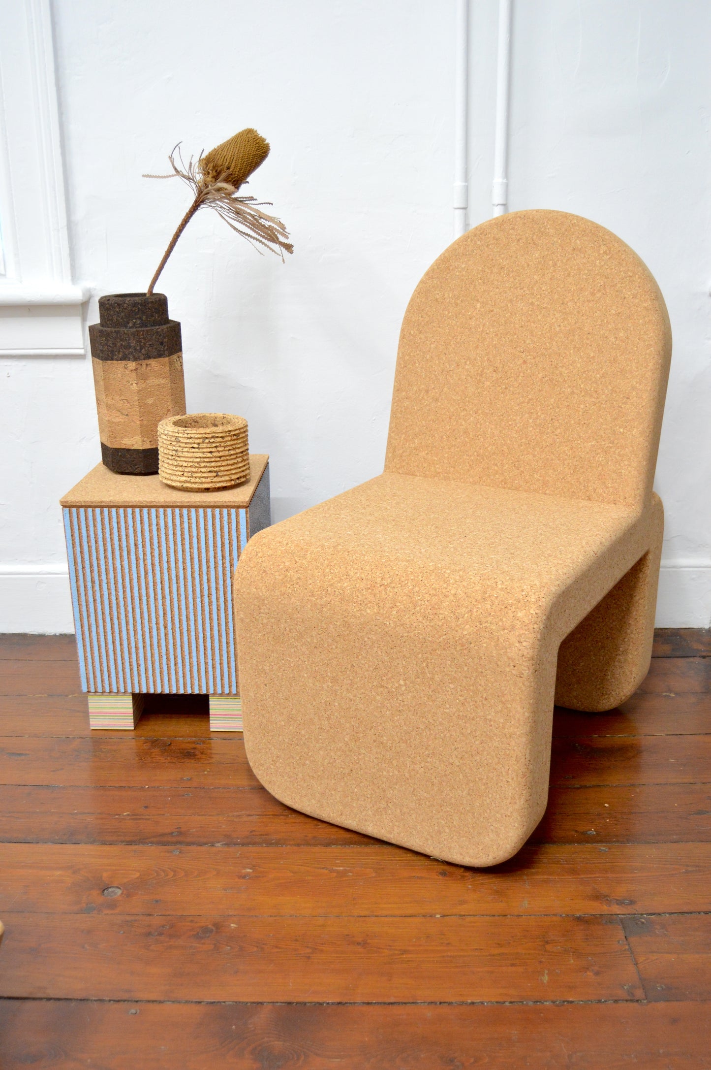 Small Striated Seat by Daniel Michalik