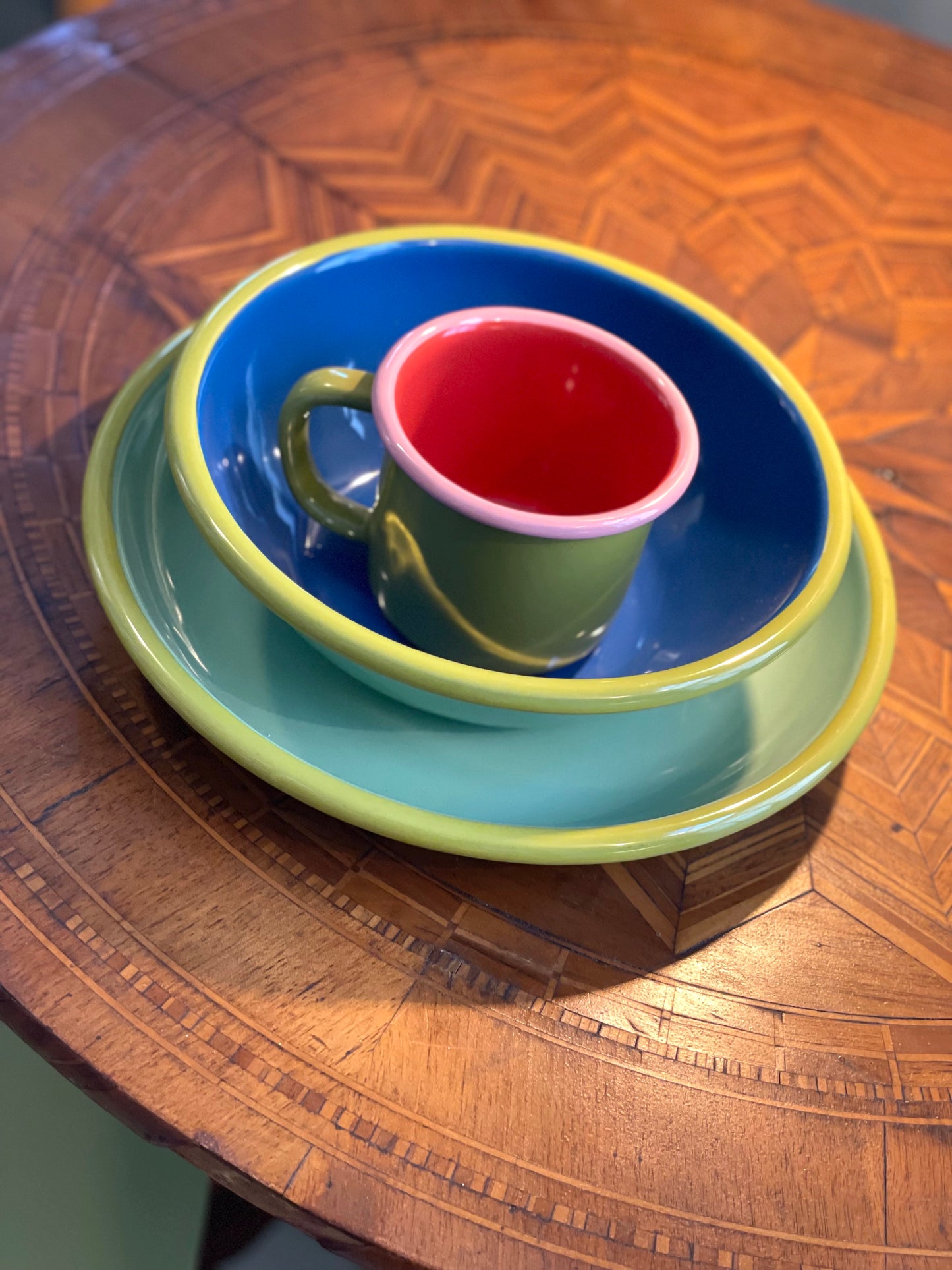 colorama enamel bowl 7.75"