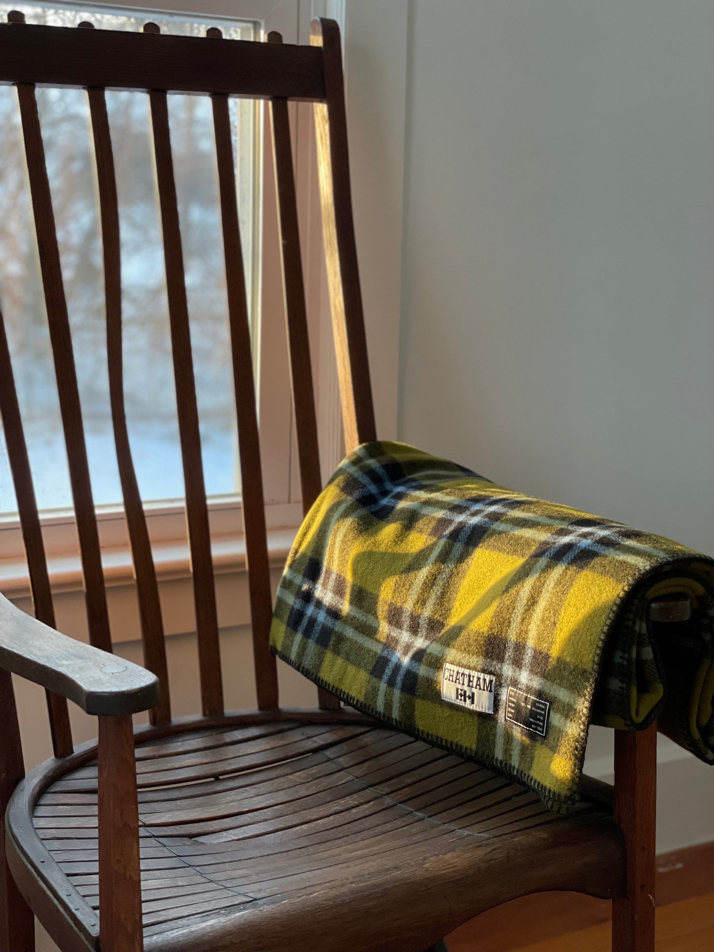 chatham X emma harling wool throw blanket