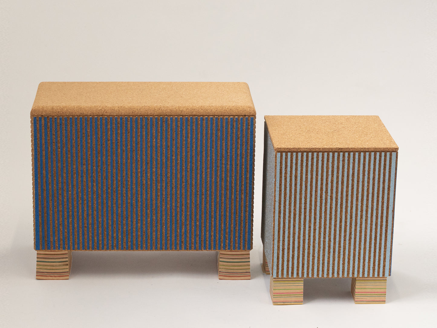 Small Striated Seat by Daniel Michalik