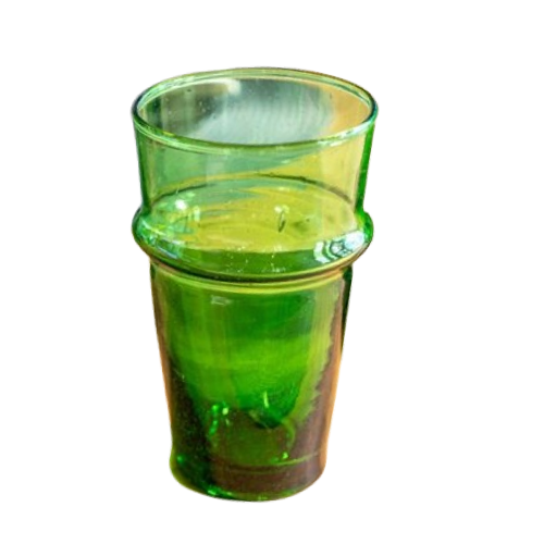 green beldi glasses from morocco