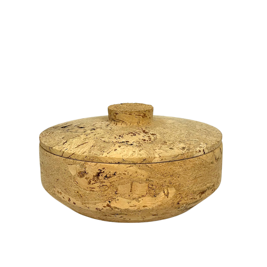 Lidded Cork Bowl by Daniel Michalik