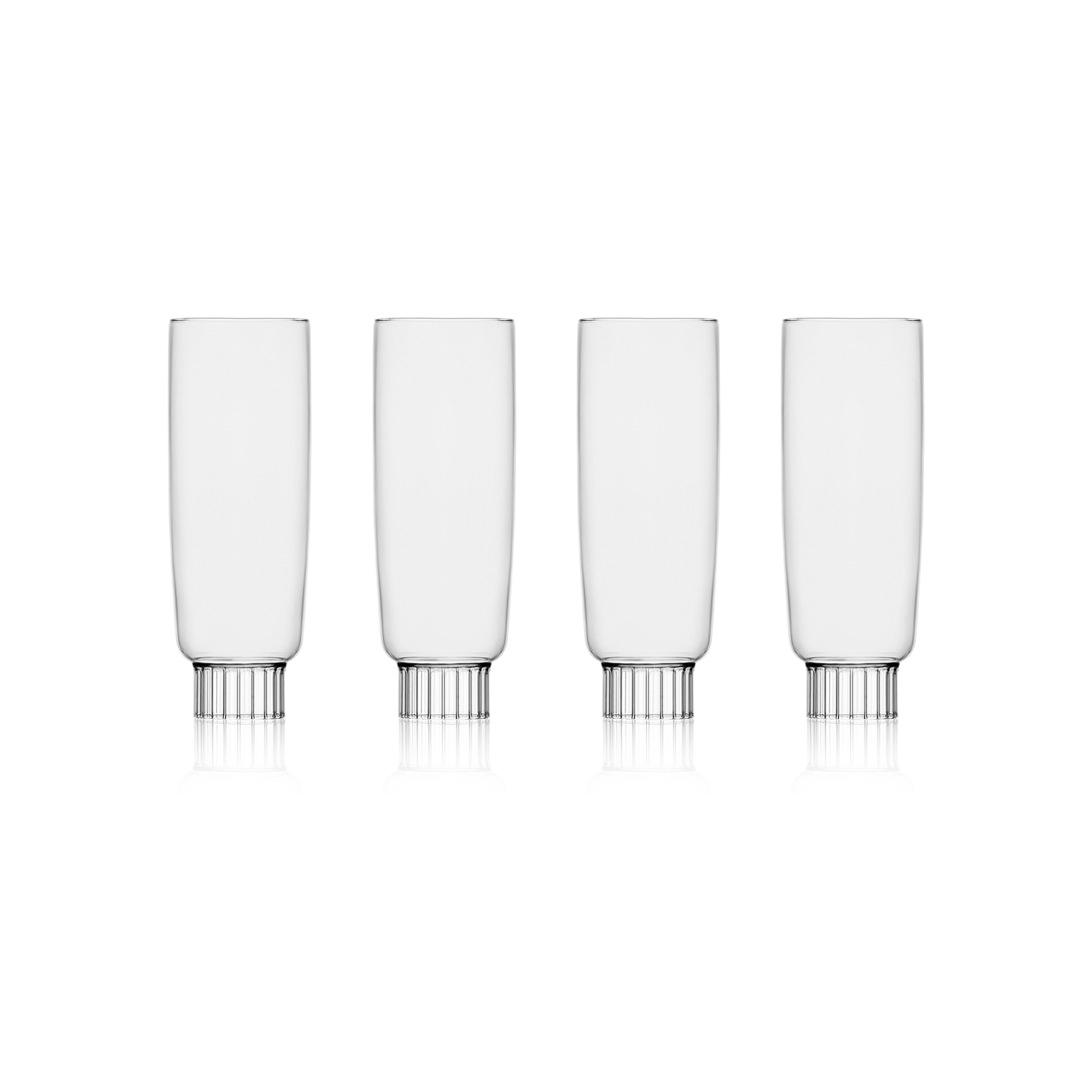 Romantic Champagne Flutes | Set of Four