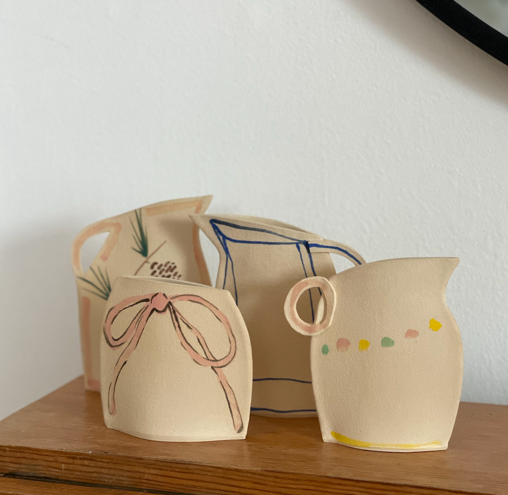 Pink Ribbon Vase by Alison Owen