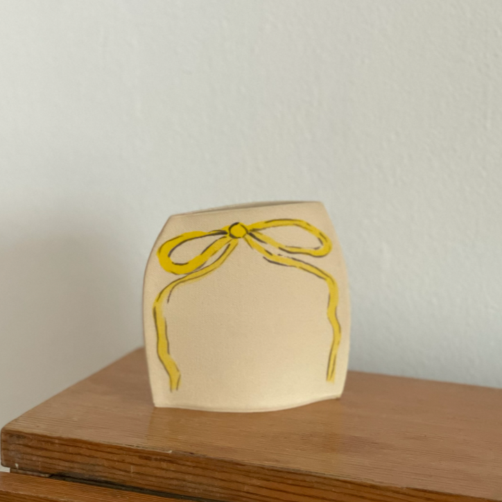 Pink Ribbon Vase by Alison Owen