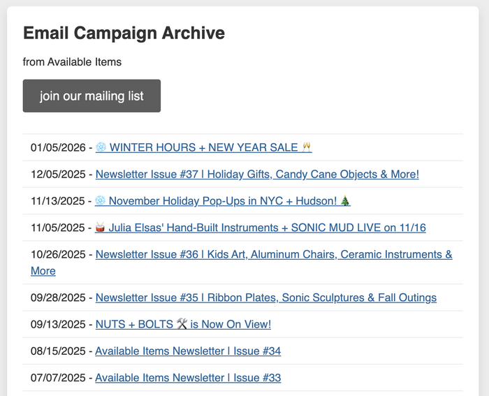 newsletter fun!