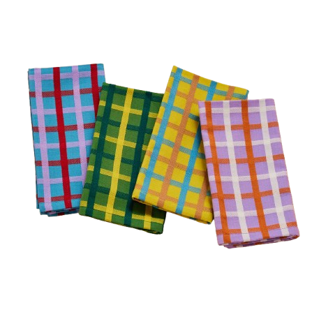 Plaid Napkins by Dusen Dusen