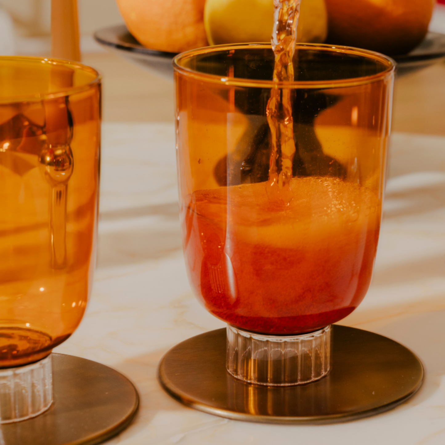 Romantic Stemless Wine Glasses Petite | Set of Four