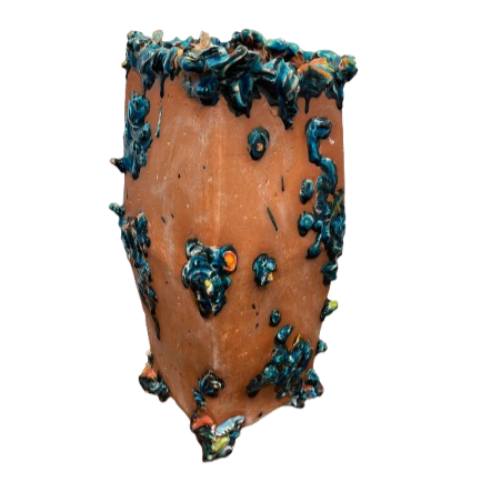 Coddled Terracotta Planter by Nancy Barber