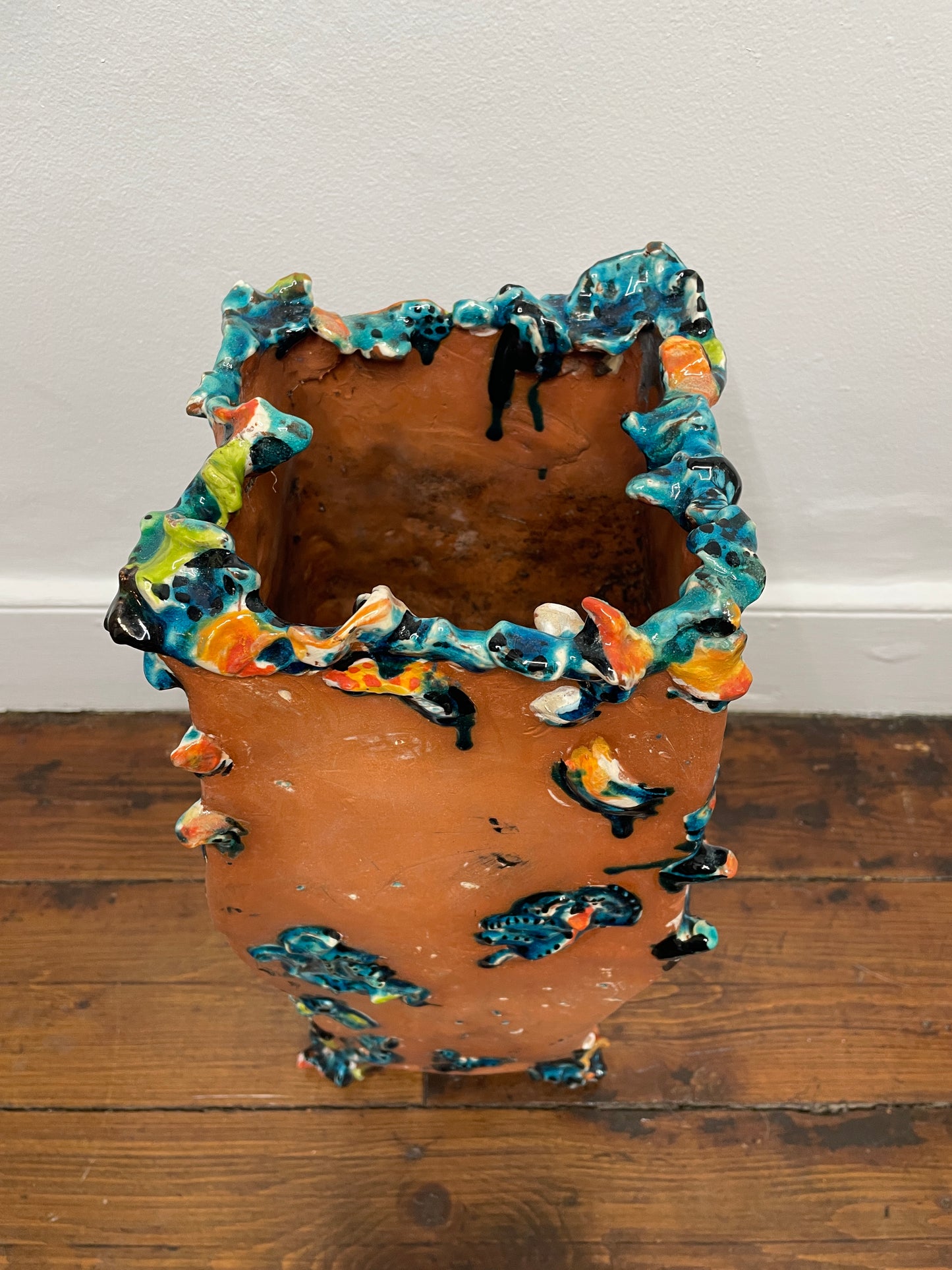 Coddled Terracotta Planter by Nancy Barber
