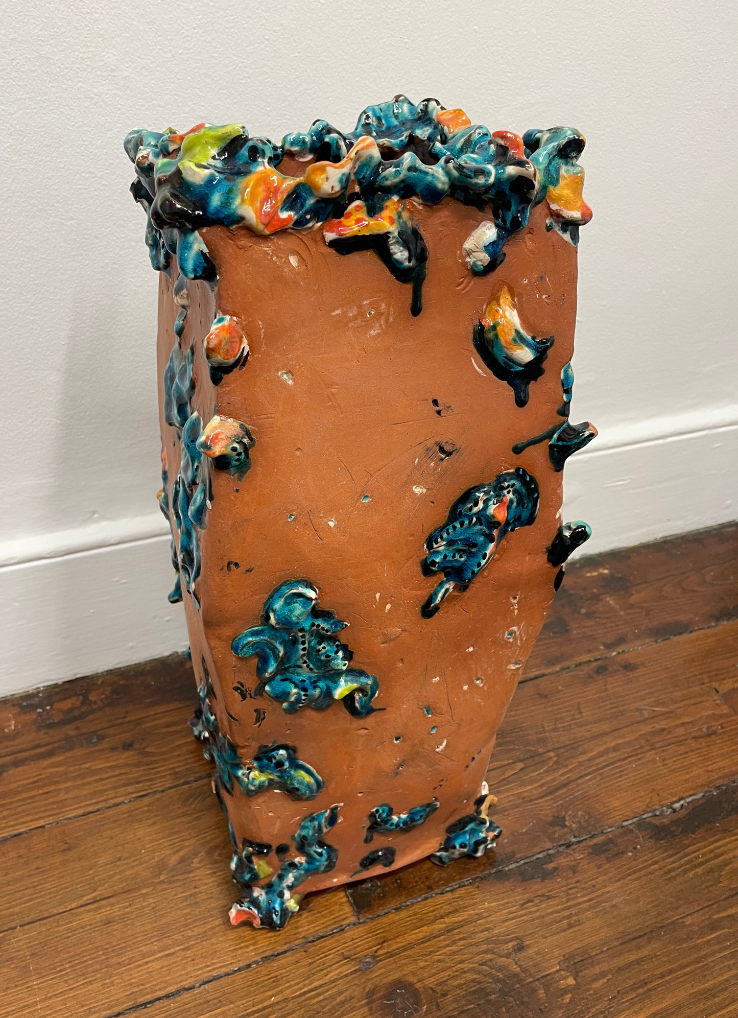 Coddled Terracotta Planter by Nancy Barber