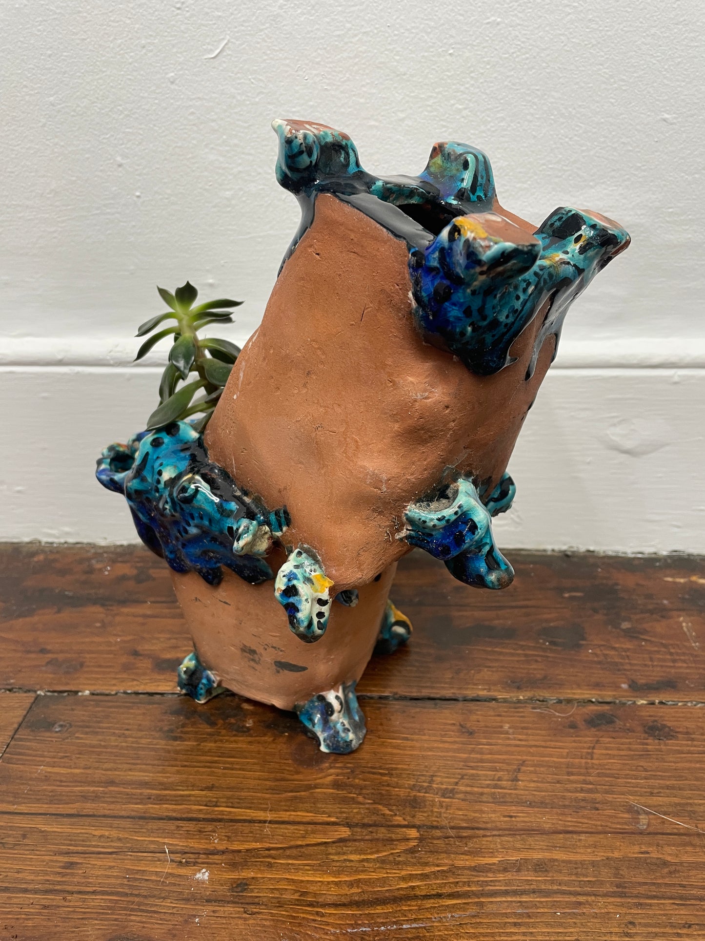Coddled Terracotta Pot by Nancy Barber