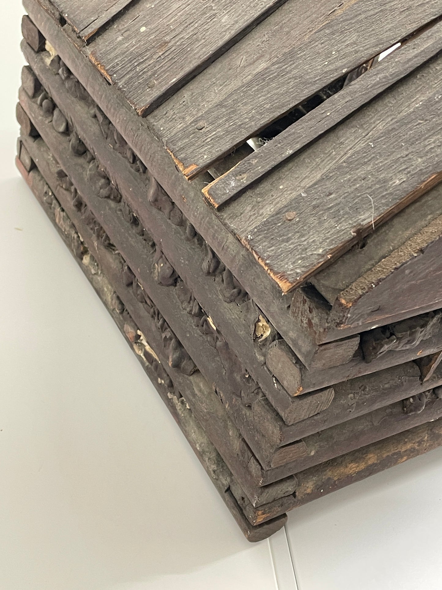 Vintage Folk Art Cabin