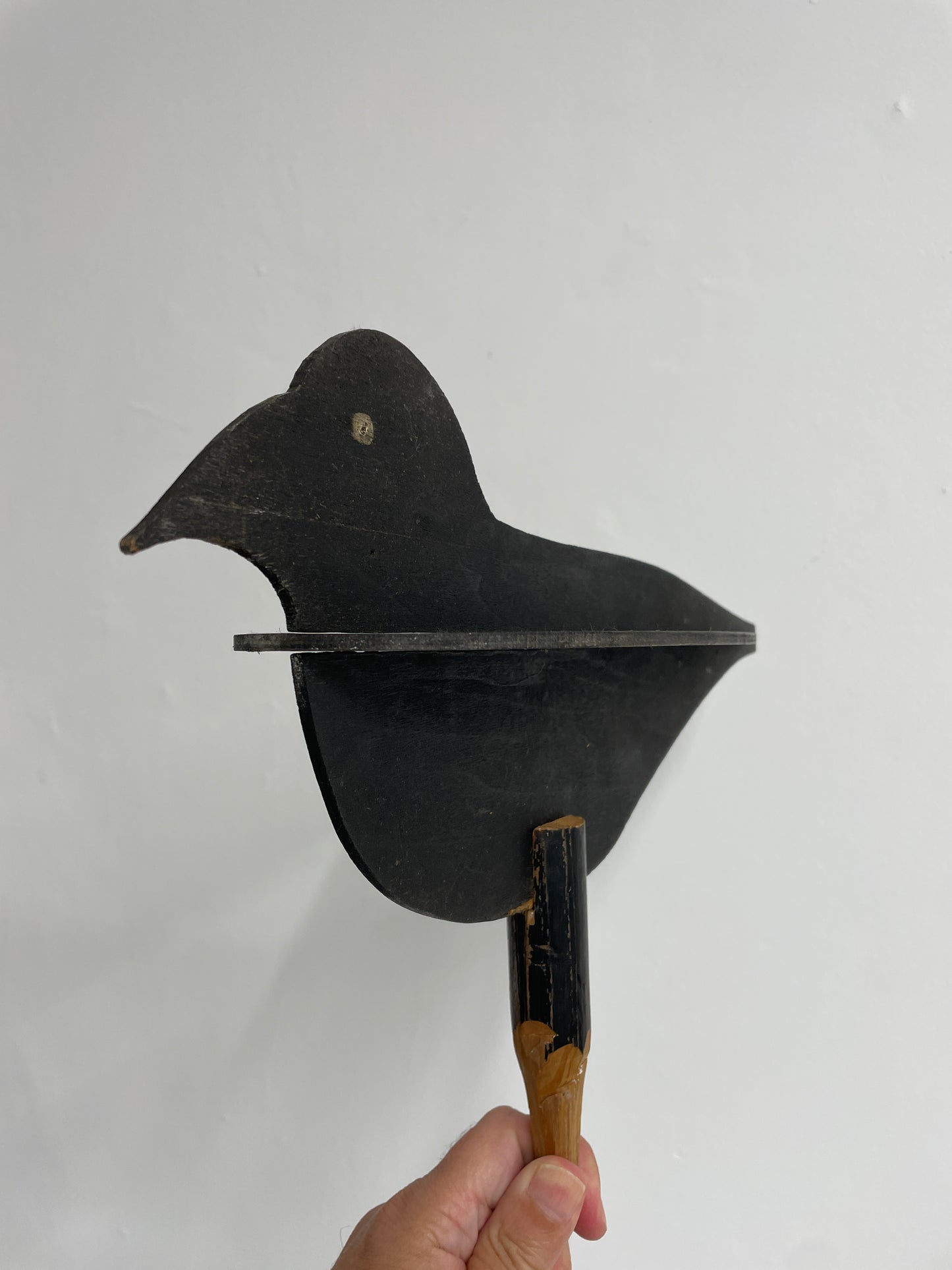Folk Art Blackbird Garden Decoration