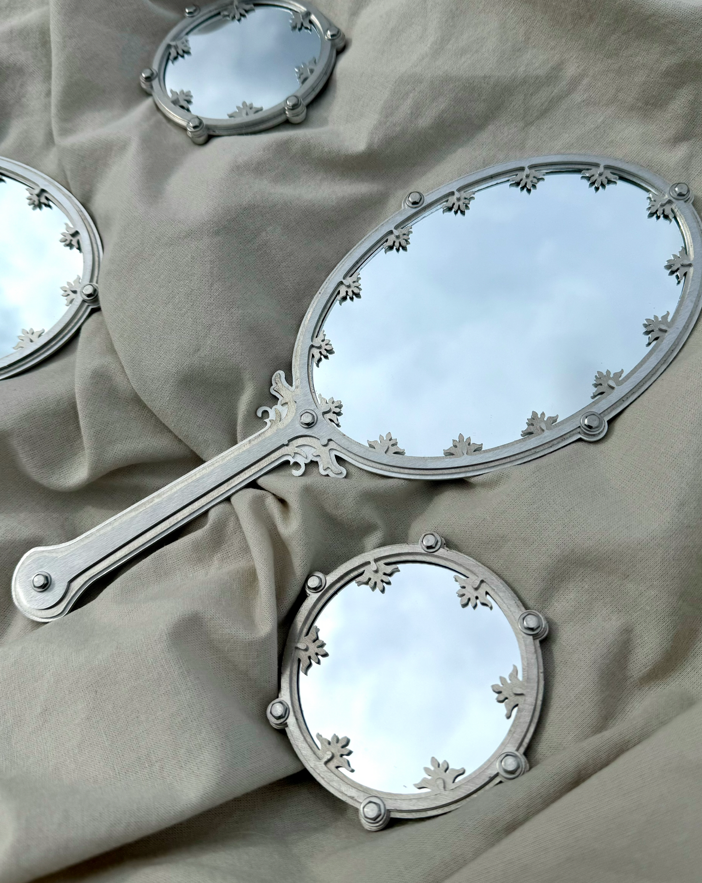 Fleur Hand Mirror by Bechara Maalouf