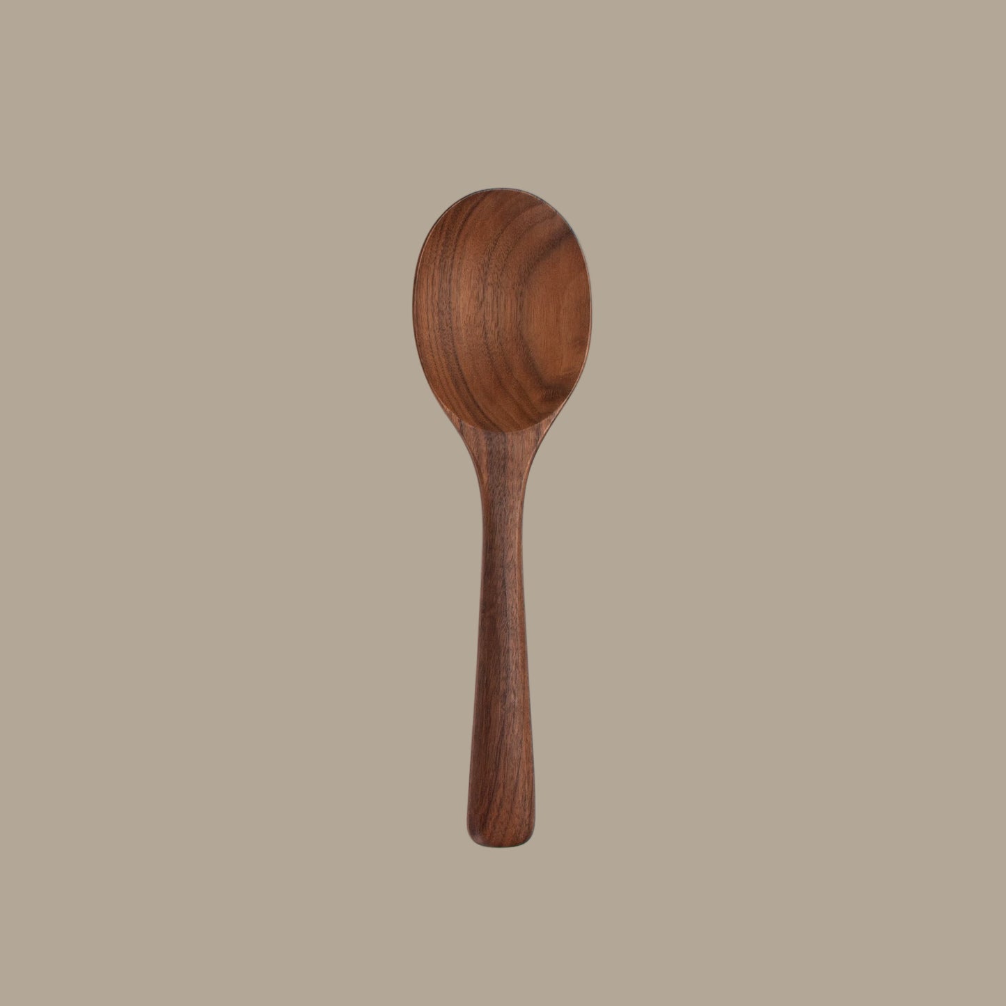 10" Walnut Wood Serving Spoon - Kitchen Cooking Utensil