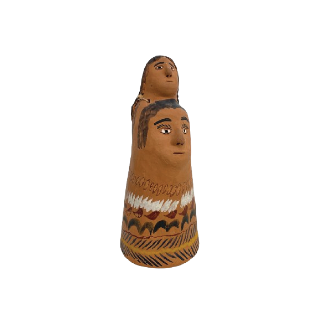 Mexican Terracotta Bell two-sided