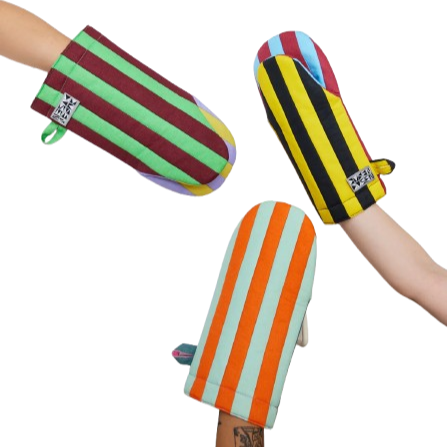 Striped Oven Mitts by Dusen Dusen