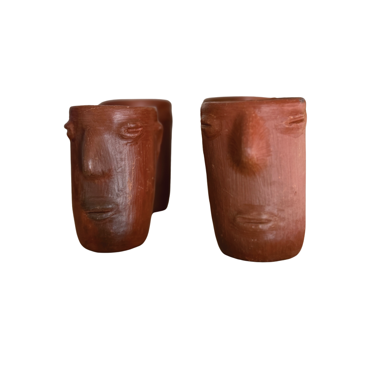 Terracota Face Cup Set