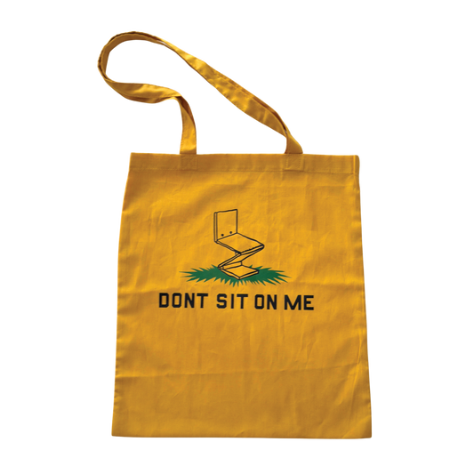 'Don't Sit on Me' exhibition tote