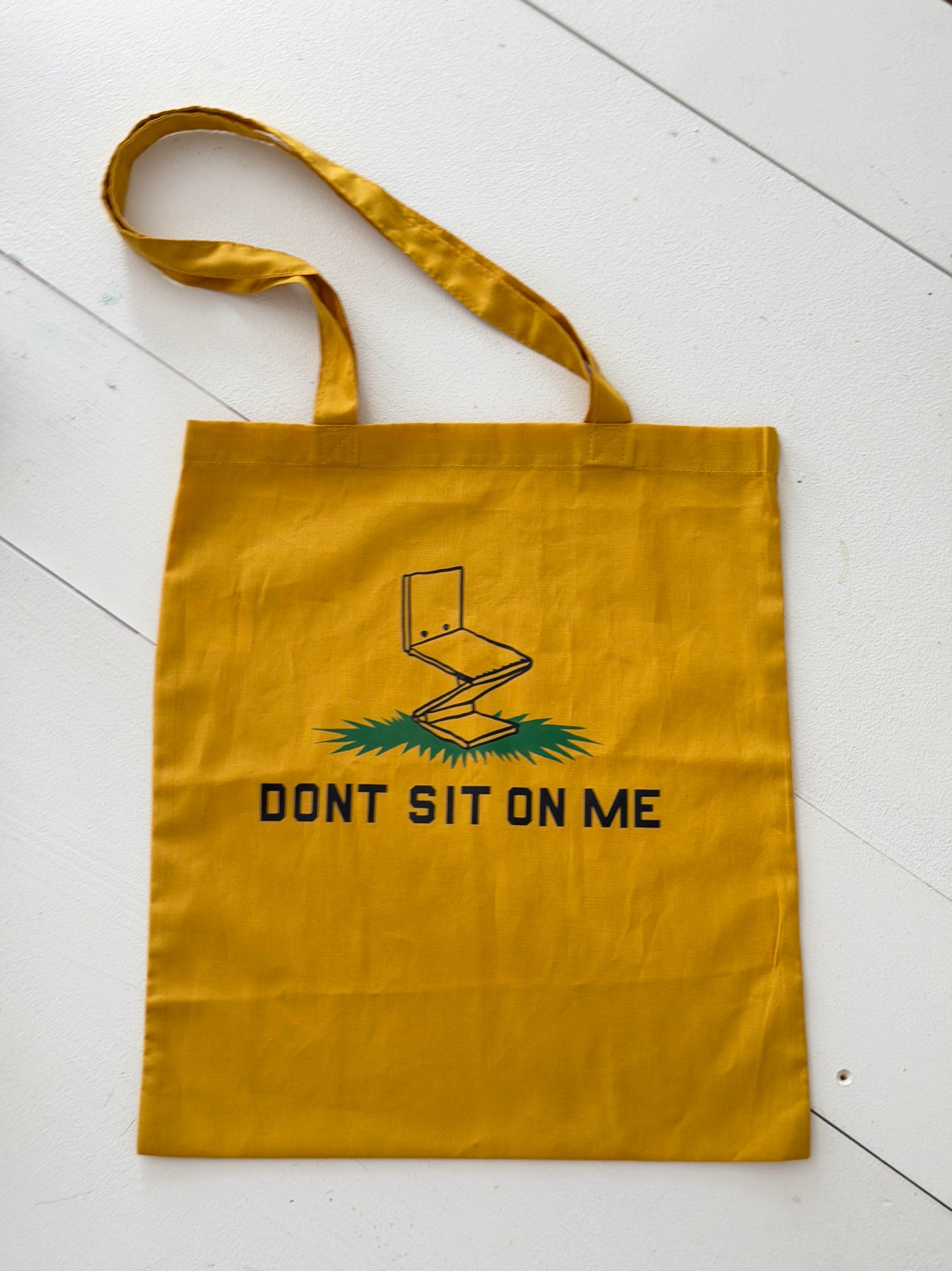 'Don't Sit on Me' exhibition tote
