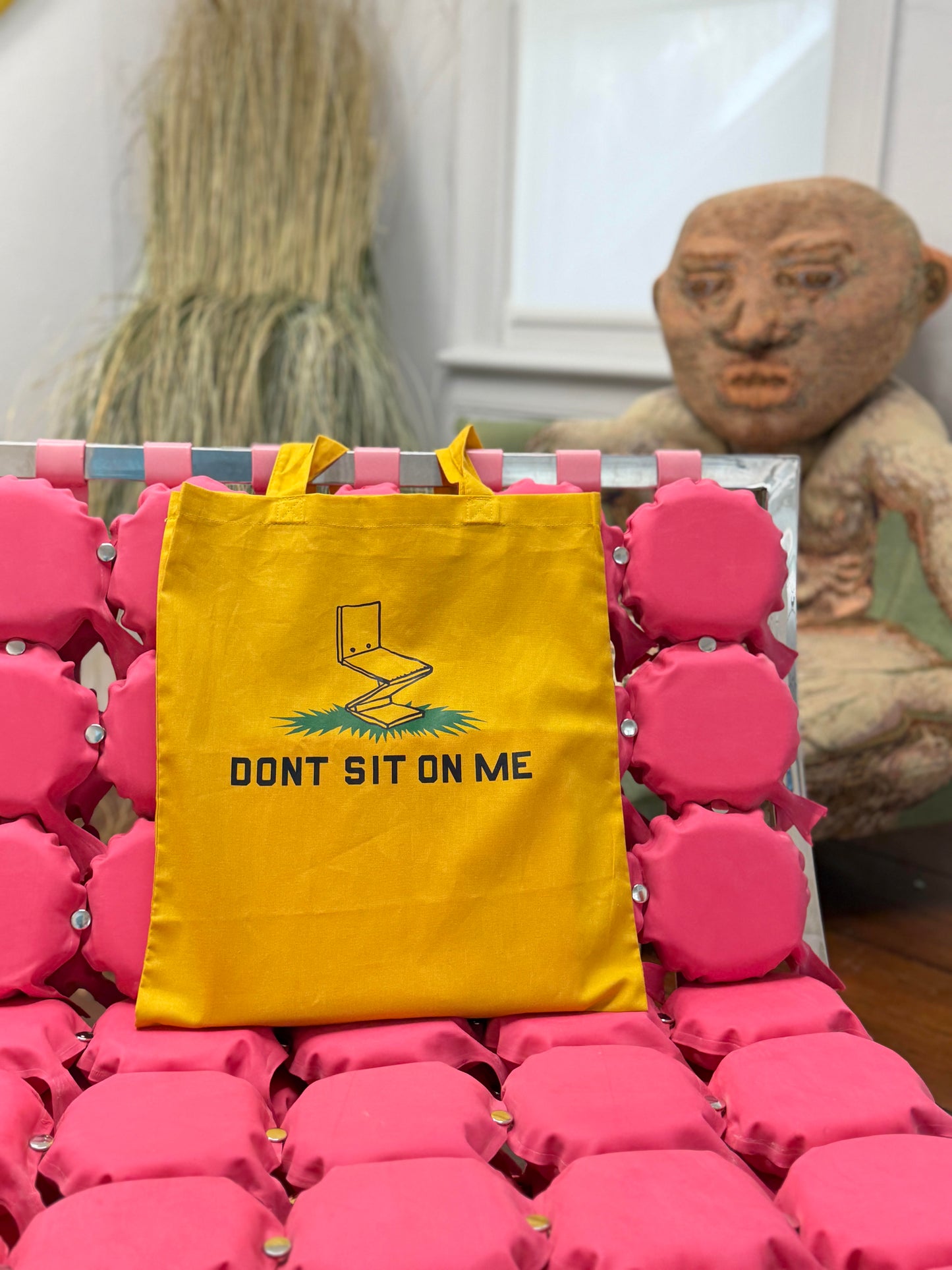 'Don't Sit on Me' exhibition tote